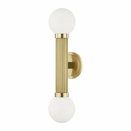 HUDSON VALLEY 2 Light Wall Sconce 5102-AGB